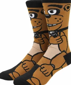Five Nights at Freddy's - Freddy Fazbear Animigos 360 Character Men's Crew Socks (One Pair)