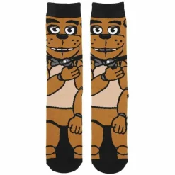 Five Nights at Freddy's - Freddy Fazbear Animigos 360 Character Men's Crew Socks (One Pair)