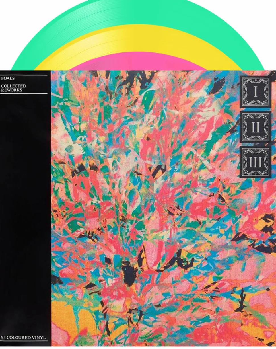Foals - Collected Reworks 3xLP Vinyl Record (Pink, Yellow, & Green Coloured Vinyl)