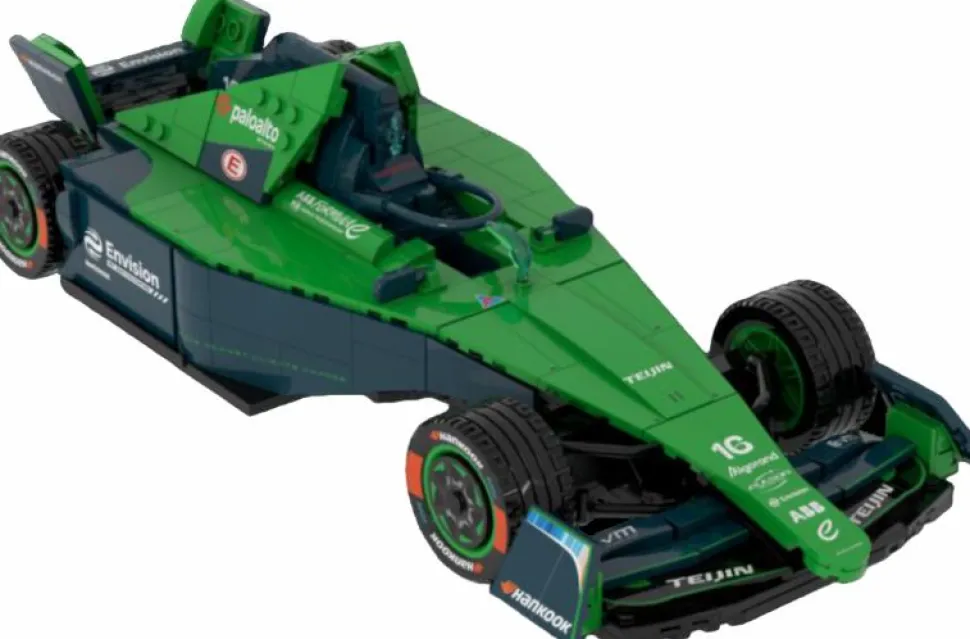 Formula E - 2023 World Champions Envision Racing Team Racing Car Building Block Construction Set (805 Pieces)