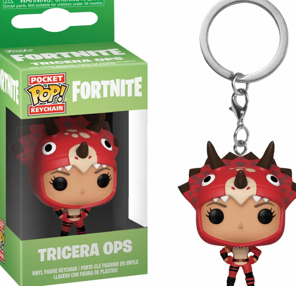 Fortnite - Tricera Ops Pocket Pop! Vinyl Keychain