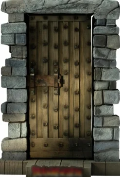 Frankenstein (1931) - Castle Door 1/6th Scale Action Figure Diorama Accessory
