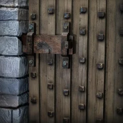 Frankenstein (1931) - Castle Door 1/6th Scale Action Figure Diorama Accessory