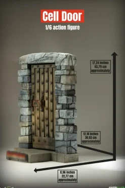 Frankenstein (1931) - Castle Door 1/6th Scale Action Figure Diorama Accessory