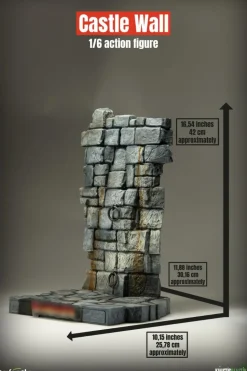 Frankenstein (1931) - Castle Wall 1/6th Scale Action Figure Diorama Accessory