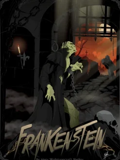 Frankenstein - Frankenstein Fine Art Print by Mike Mahle