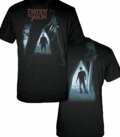 Freddy Vs Jason - FVJ Silhouettes Black T-Shirt