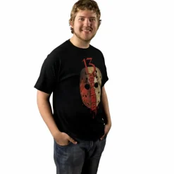 Friday the 13th - Japanese Jason Mask Black Male T-Shirt