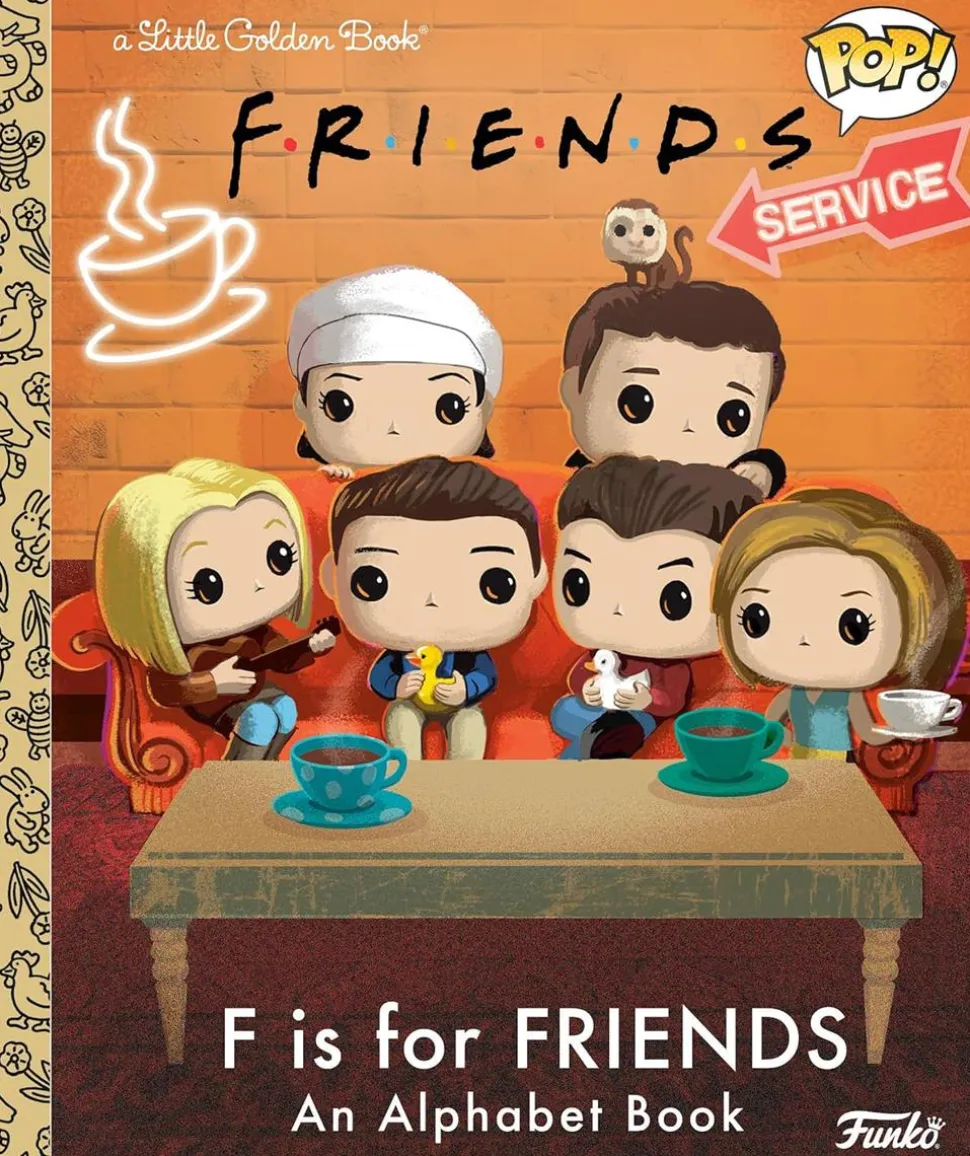 Friends - F is for Friends: An Alphabet Book Funko Pop! Little Golden Book Hardcover Book