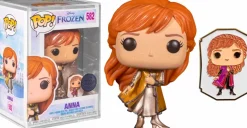 Frozen - Anna Gold Ultimate Princess Pop! Vinyl Figure with Enamel Pin in Acrylic Pop! Protector (Funko / Popcultcha Exclusive)