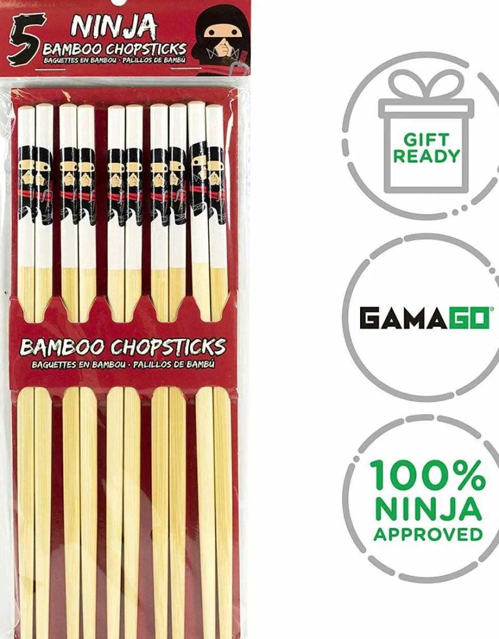 GAMAGO - Ninja Bamboo Chopsticks