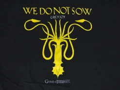 Game of Thrones - Greyjoy House Sigil Black Male T-Shirt
