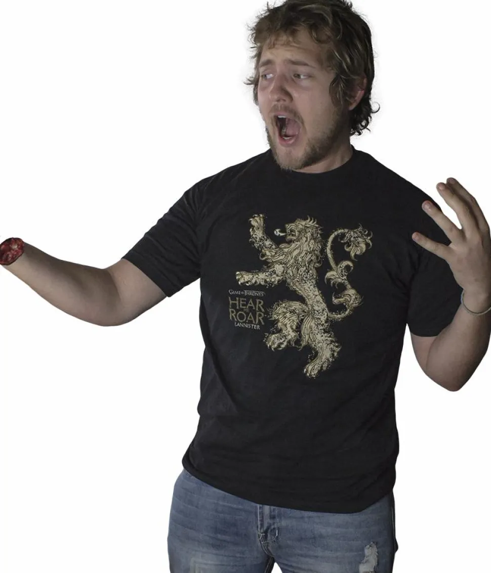 Game of Thrones - Lannister Hear Me Roar Black Male T-Shirt