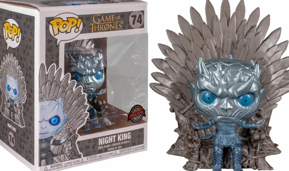 Game of Thrones - Night King on Throne Metallic Deluxe Pop! Vinyl Figure
