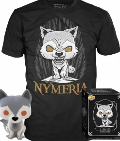 Game of Thrones - Nymeria Direwolf Pop! Vinyl Figure & T-Shirt Box Set
