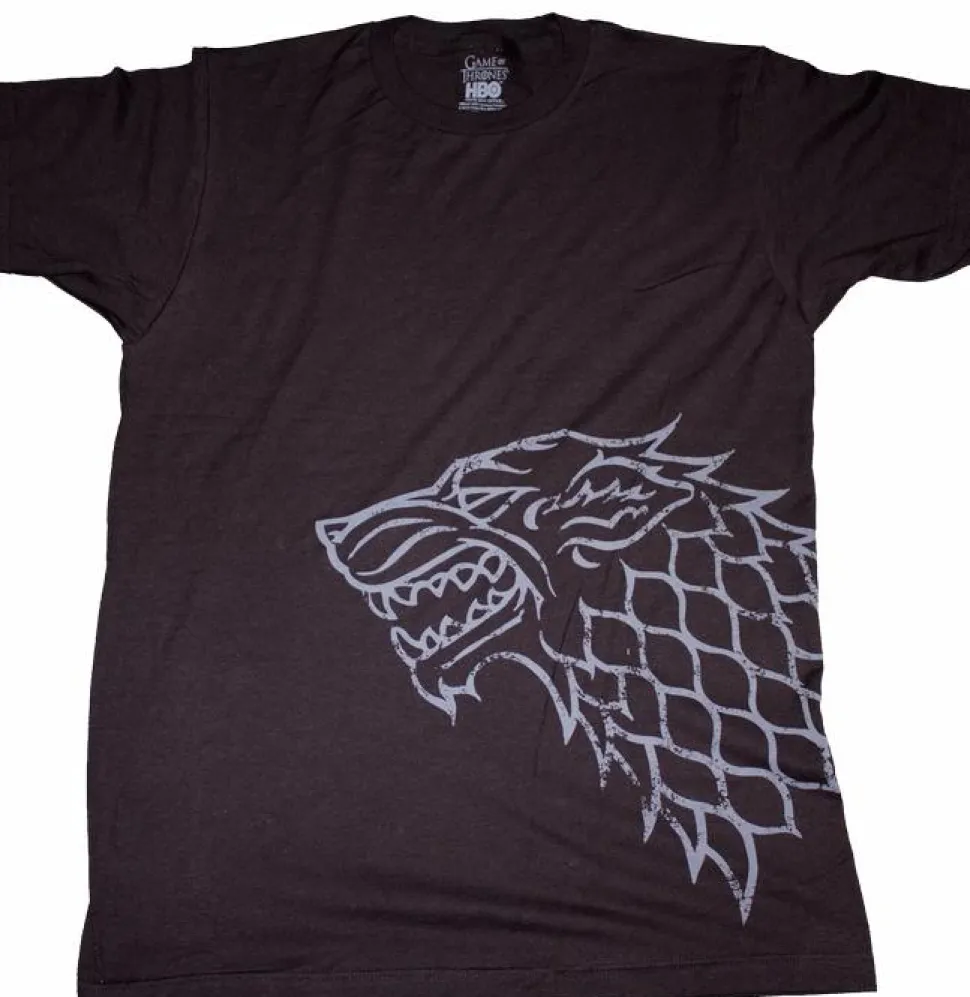 Game of Thrones - Stark Distressed Sigil Black Male T-Shirt