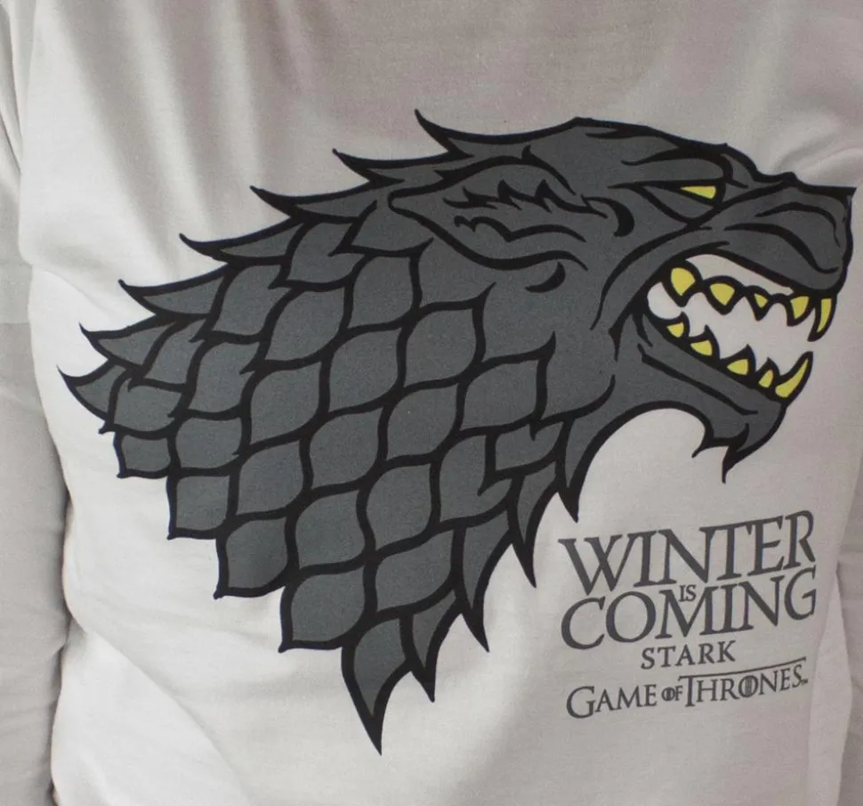 Game of Thrones - Stark House Sigil White Female T-Shirt
