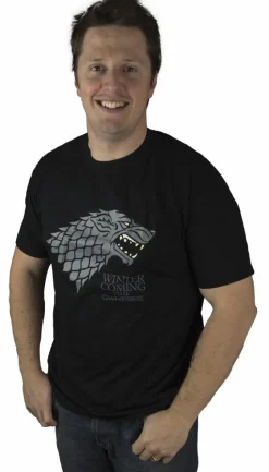 Game of Thrones - Stark House Sigil Black Male T-Shirt