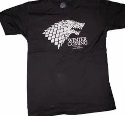 Game of Thrones - Stark Winter is Coming Black Male T-Shirt