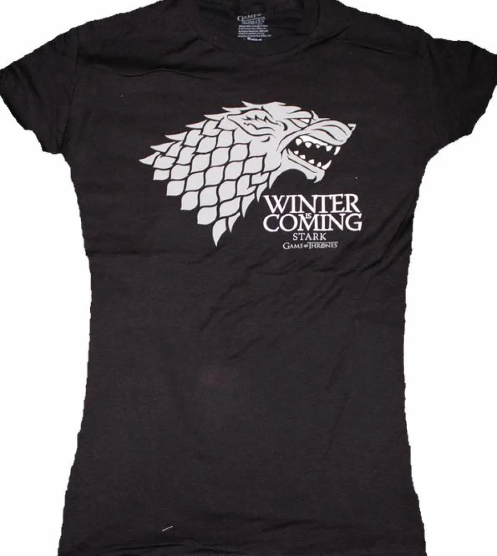 Game of Thrones - Stark Winter is Coming Black Female T-Shirt