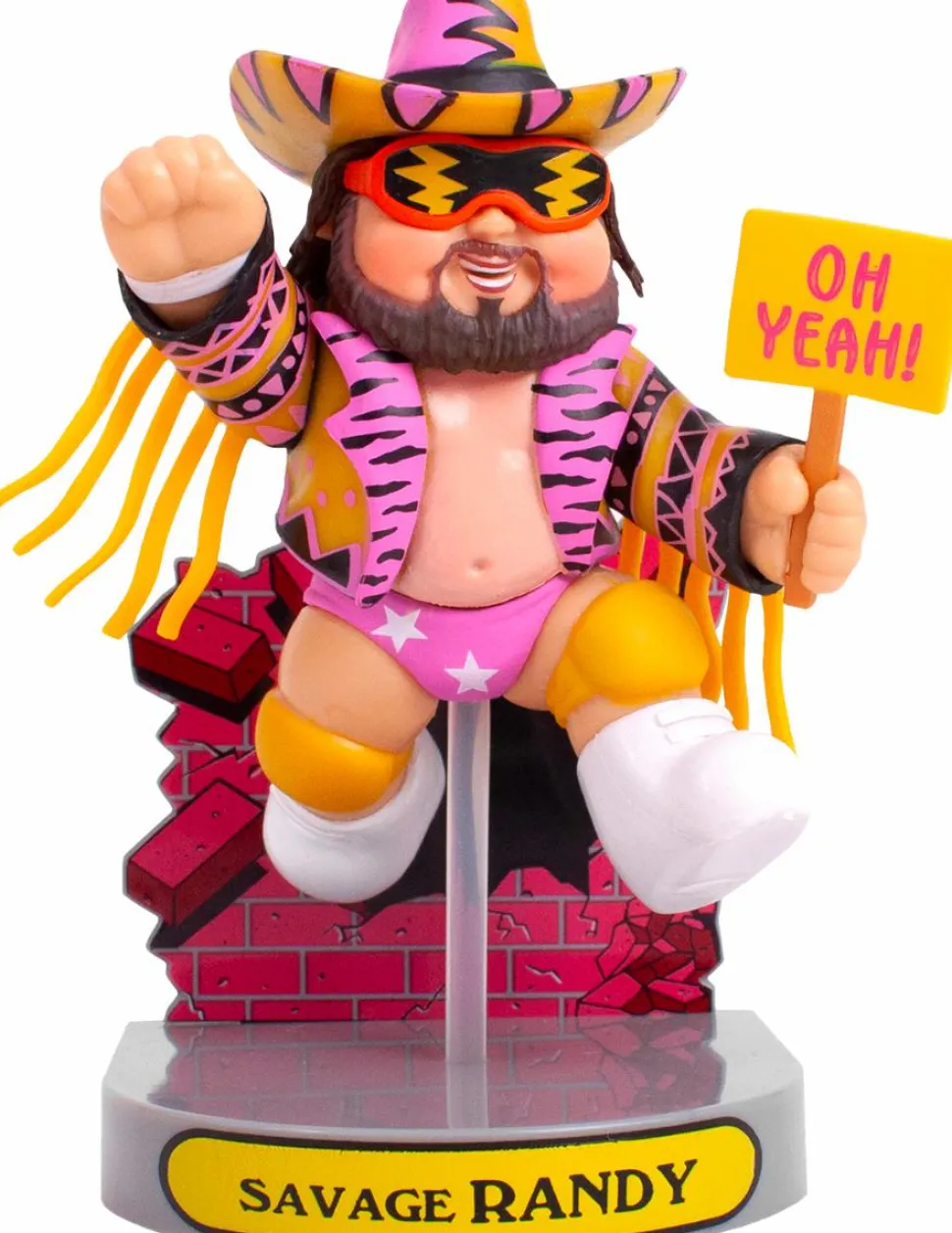 Garbage Pail Kids x WWE - Savage Randy 4” Vinyl Figure