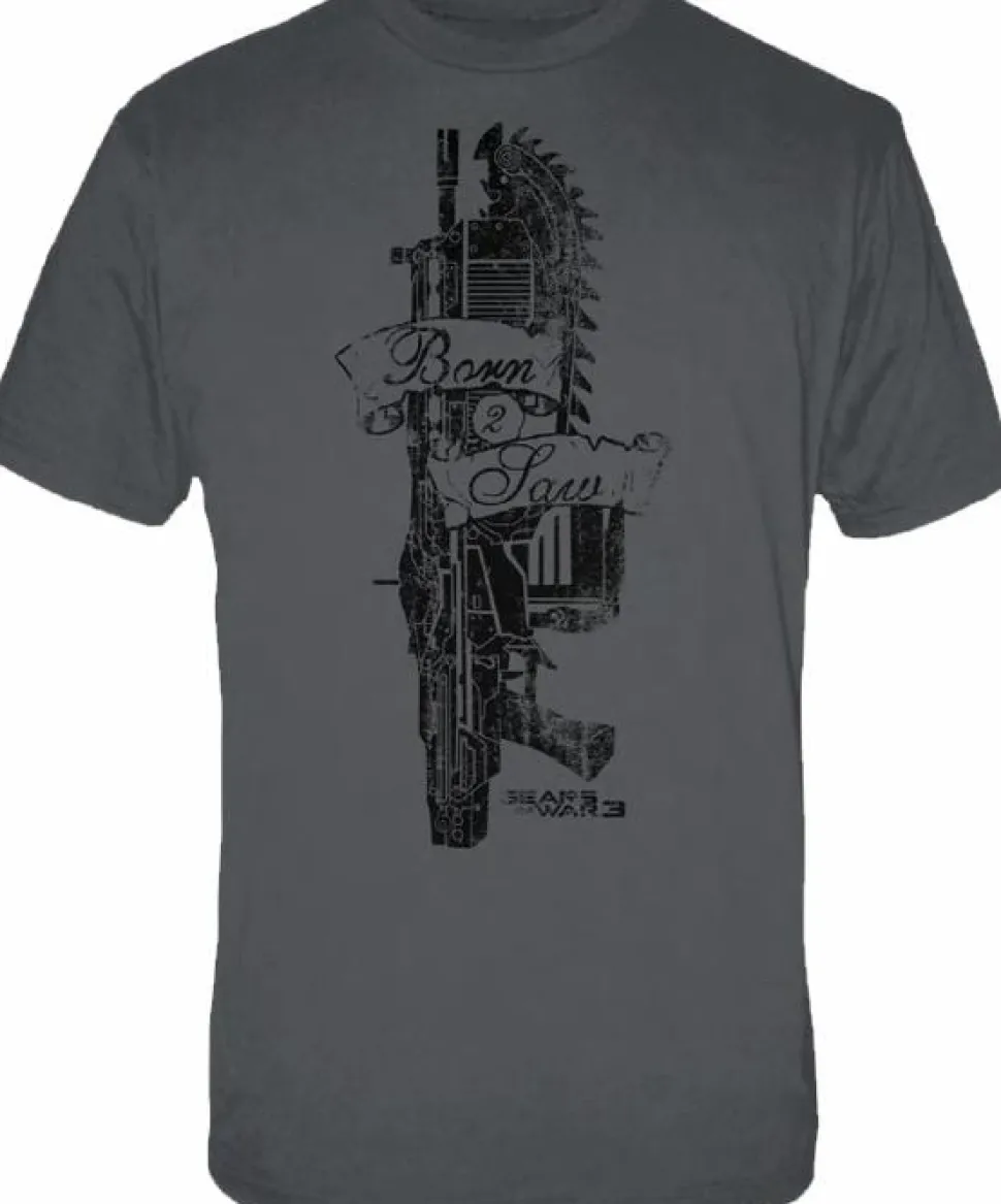 Gears of War - Gears of War 3 - Born 2 Saw Pendulum Lancer Steel Male T-Shirt