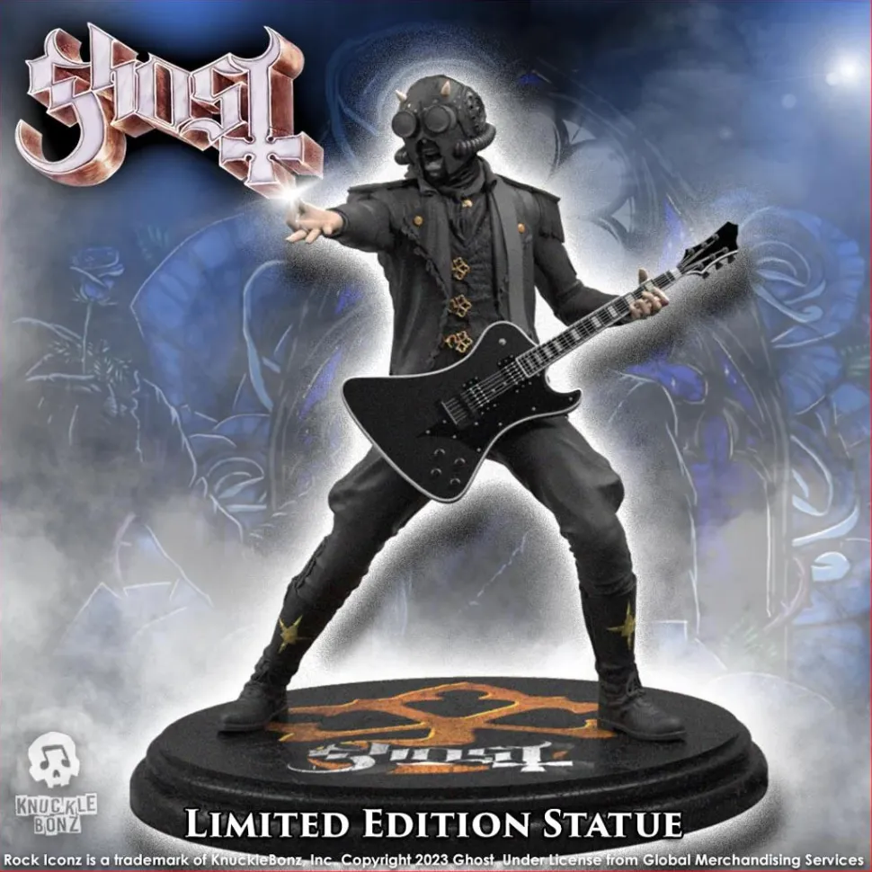 Ghost - Nameless Ghoul II (Black Guitar) Rock Iconz 1/9th Scale Statue