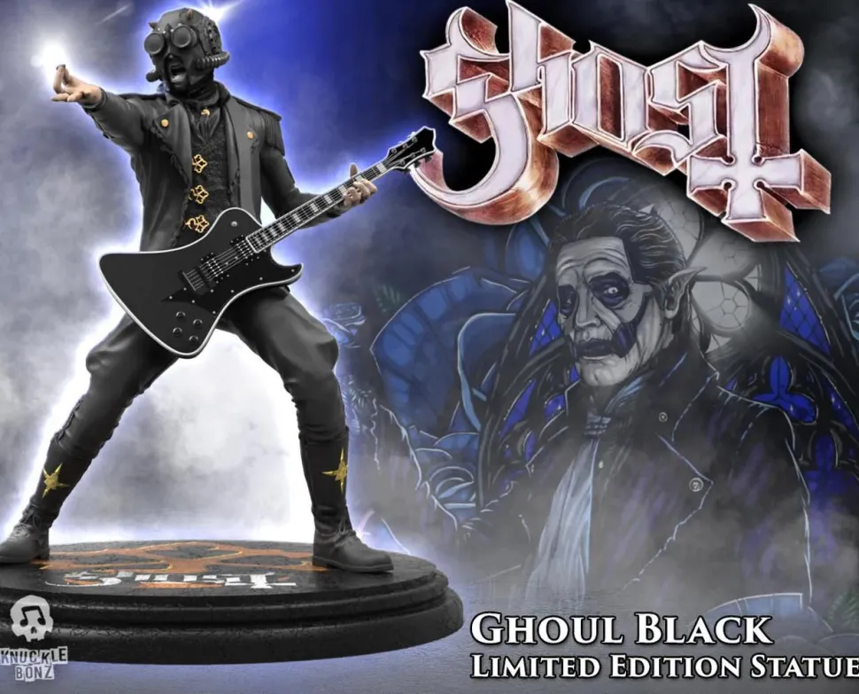 Ghost - Nameless Ghoul II (Black Guitar) Rock Iconz 1/9th Scale Statue