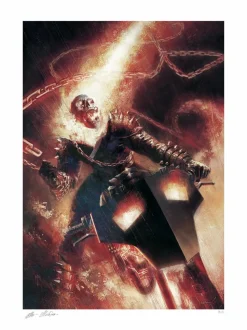 Ghost Rider - Ghost Rider Fine Art Print by Marco Mastrazzo