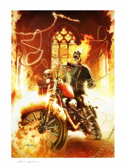 Ghost Rider - Ghost Rider Fine Art Print by Brian Rood