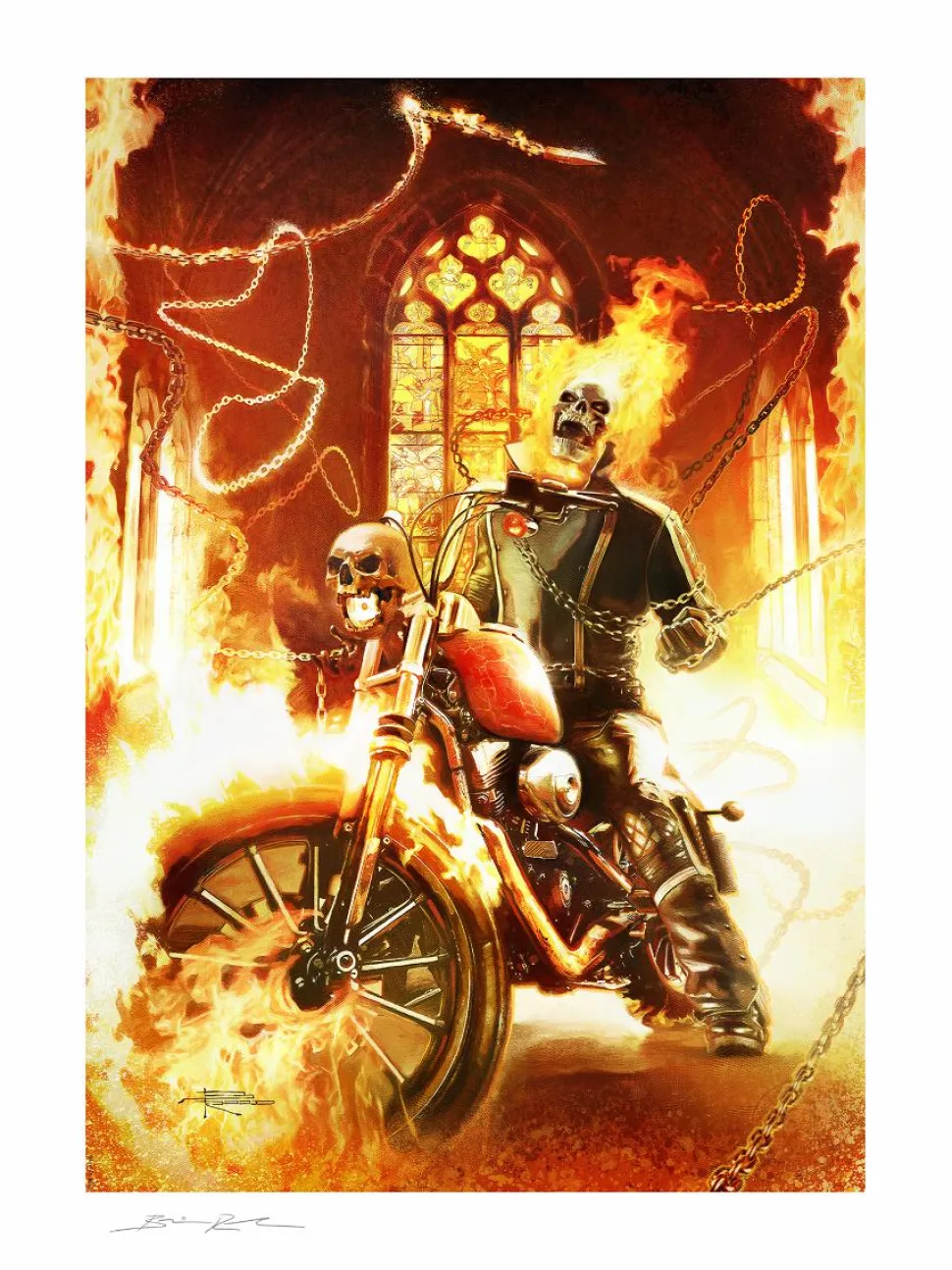 Ghost Rider - Ghost Rider Fine Art Print by Brian Rood