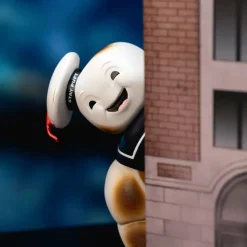 Ghostbusters (1984) - Stay Puft Marshmallow Man with Ecto-1 Next Level Nano Metalfigs Nano Scene Die-Cast Diorama Playset