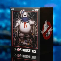 Ghostbusters (1984) - Stay Puft Marshmallow Man with Ecto-1 Next Level Nano Metalfigs Nano Scene Die-Cast Diorama Playset