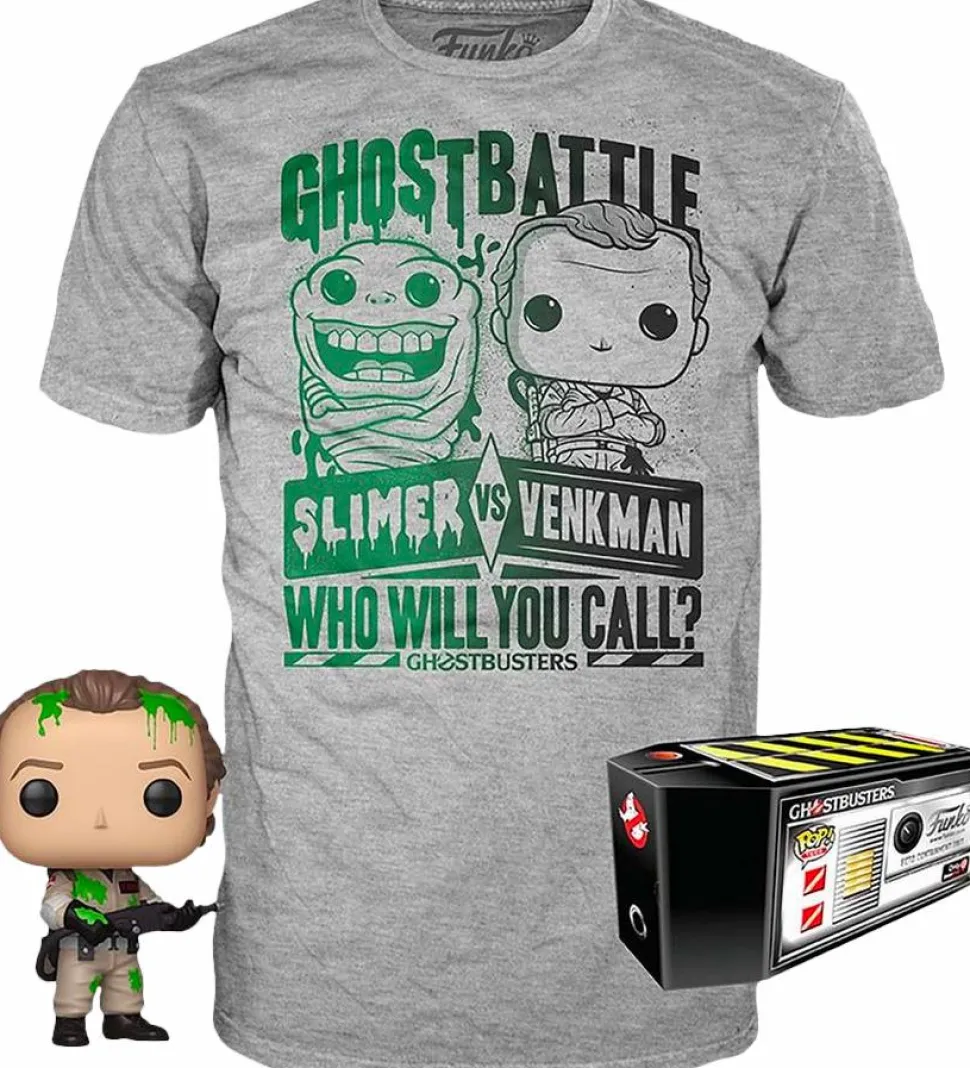 Ghostbusters - Dr. Peter Venkman with Slime Pop! Vinyl Figure & T-Shirt Box Set