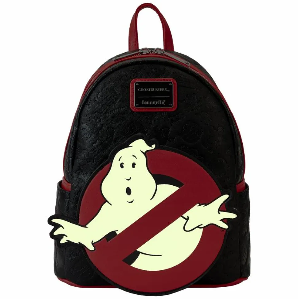 Ghostbusters - Logo Glow in the Dark 10" Faux Leather Mini Backpack