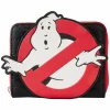 Ghostbusters - Logo Glow in the Dark 4" Faux Zip-Around Wallet