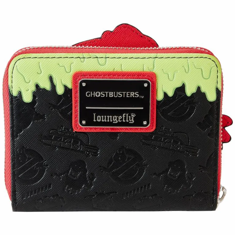 Ghostbusters - Logo Glow in the Dark 4" Faux Zip-Around Wallet