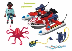 Ghostbusters - Playmobil Zeddemore with Aqua Scooter Set (9387)