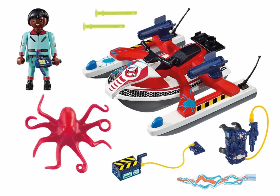Ghostbusters - Playmobil Zeddemore with Aqua Scooter Set (9387)