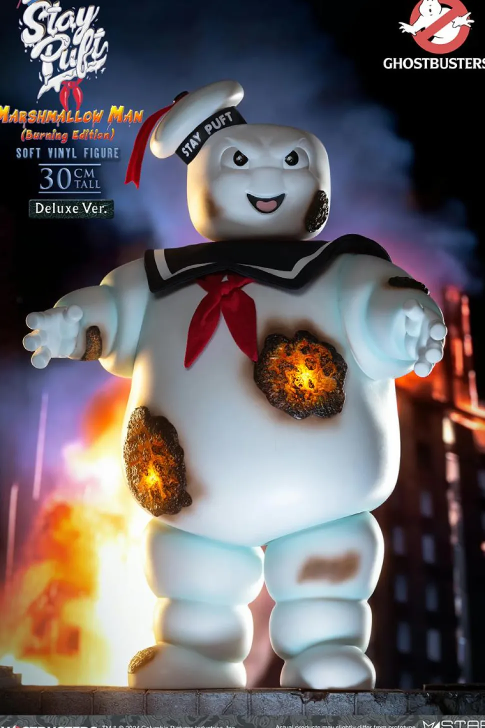 Ghostbusters - Stay Puft Marshmallow Man (Burning Edition) Deluxe 12" Statue