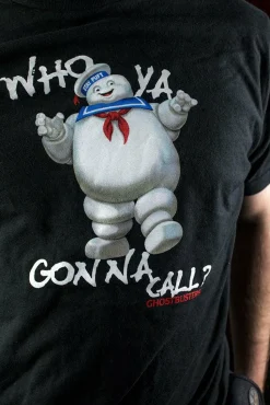 Ghostbusters - Staypuft Marshmallow Man Who Ya Gonna Call? Black Male T-Shirt