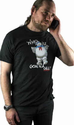 Ghostbusters - Staypuft Marshmallow Man Who Ya Gonna Call? Black Male T-Shirt