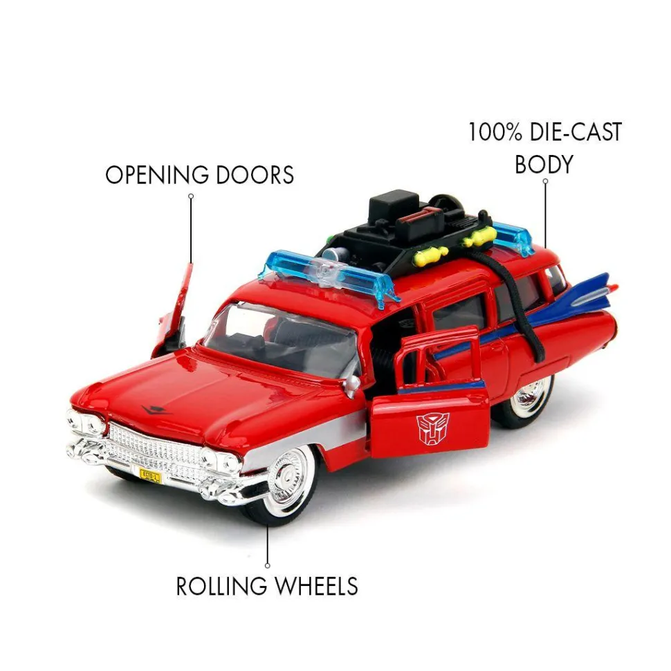 Ghostbusters x Transformers - Ecto-1 x Optimus Prime Mash-Up Hollywood Rides 1/32 Scale Die-Cast Vehicle