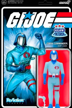 G.I. Joe - Cobra Commander Glow Patrol Glow-in-the-Dark ReAction 3.75” Action Figure