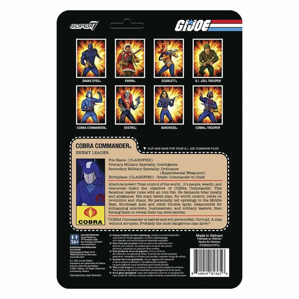 G.I. Joe - Cobra Commander ReAction 3.75” Action Figure