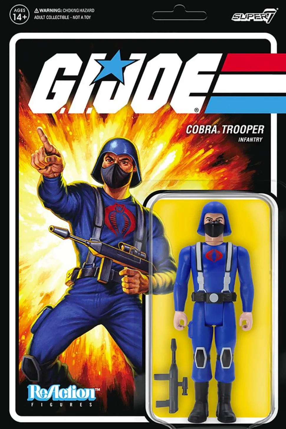G.I. Joe - Cobra Trooper H-Back ReAction 3.75” Action Figure