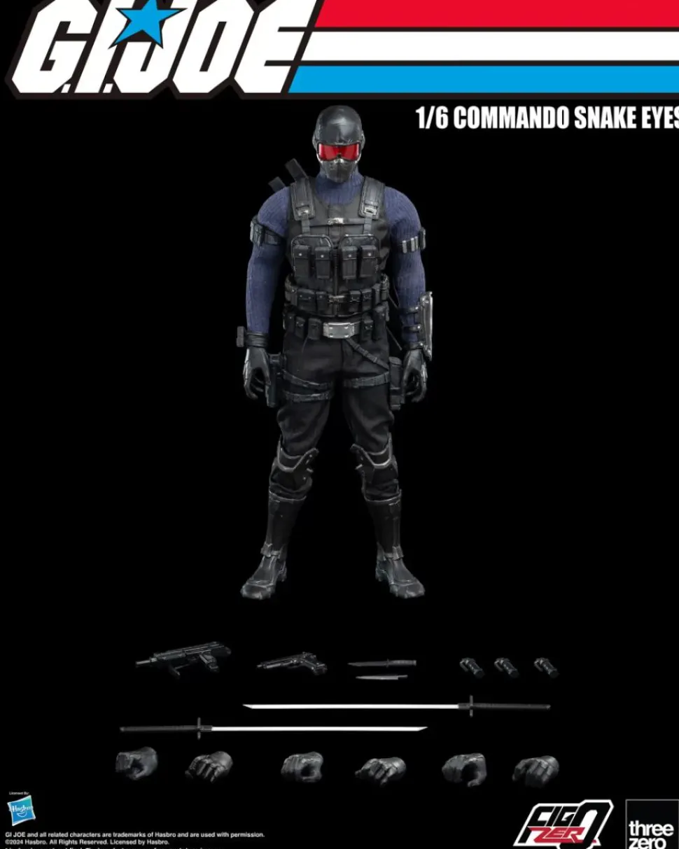 G.I. Joe - Commando Snake Eyes FigZero 1/6th Scale Action Figure