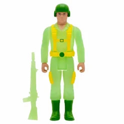 G.I. Joe - G.I. Joe Trooper (Greenshirt) Glow Patrol Glow-in-the-Dark ReAction 3.75” Action Figure