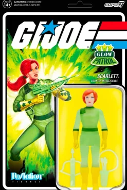 G.I. Joe - Scarlett Glow Patrol Glow-in-the-Dark ReAction 3.75” Action Figure