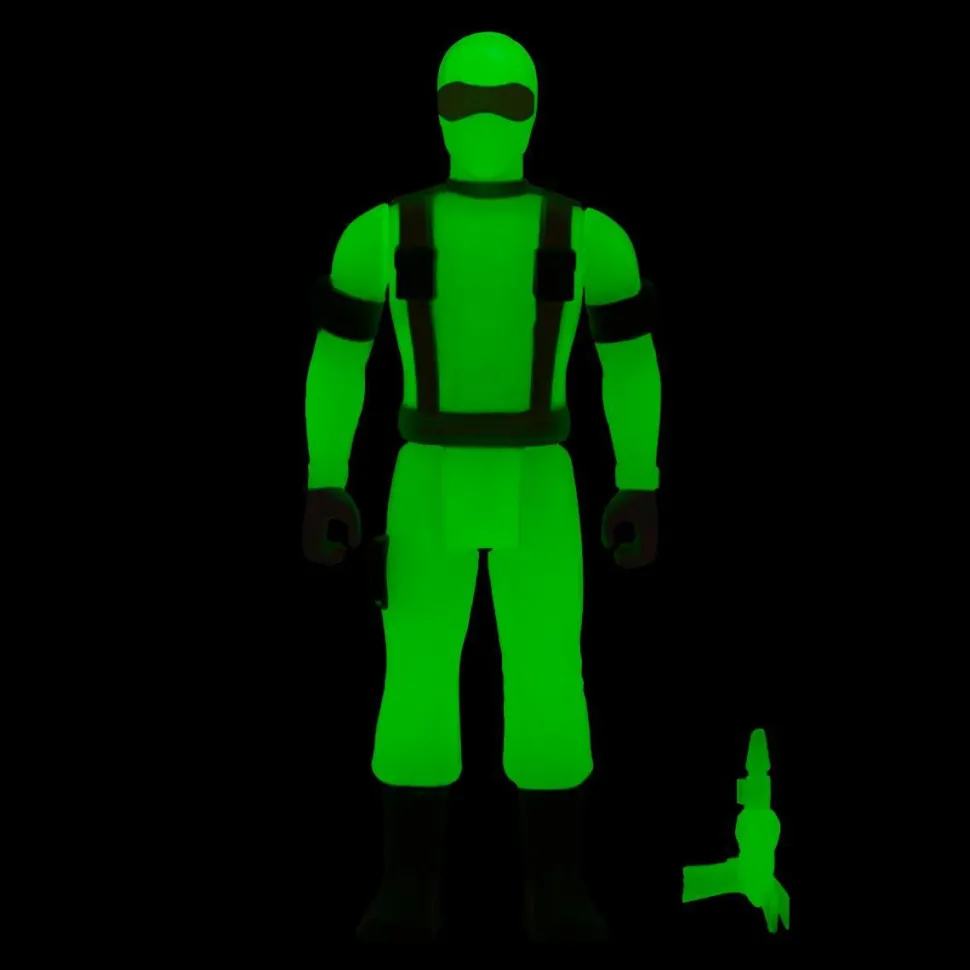 G.I. Joe - Snake Eyes Glow Patrol Glow-in-the-Dark ReAction 3.75” Action Figure